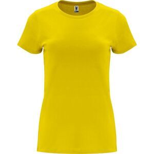Roly Womens/Ladies Capri Short-Sleeved T-Shirt / Yellow